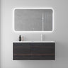 Ensemble de meubles de salle de bain Glasvilla, meuble sous-vasque de 120 cm, meuble sous-vasque avec meuble bas à fermeture amortie, 4 tiroirs, meuble de salle de bain Moment