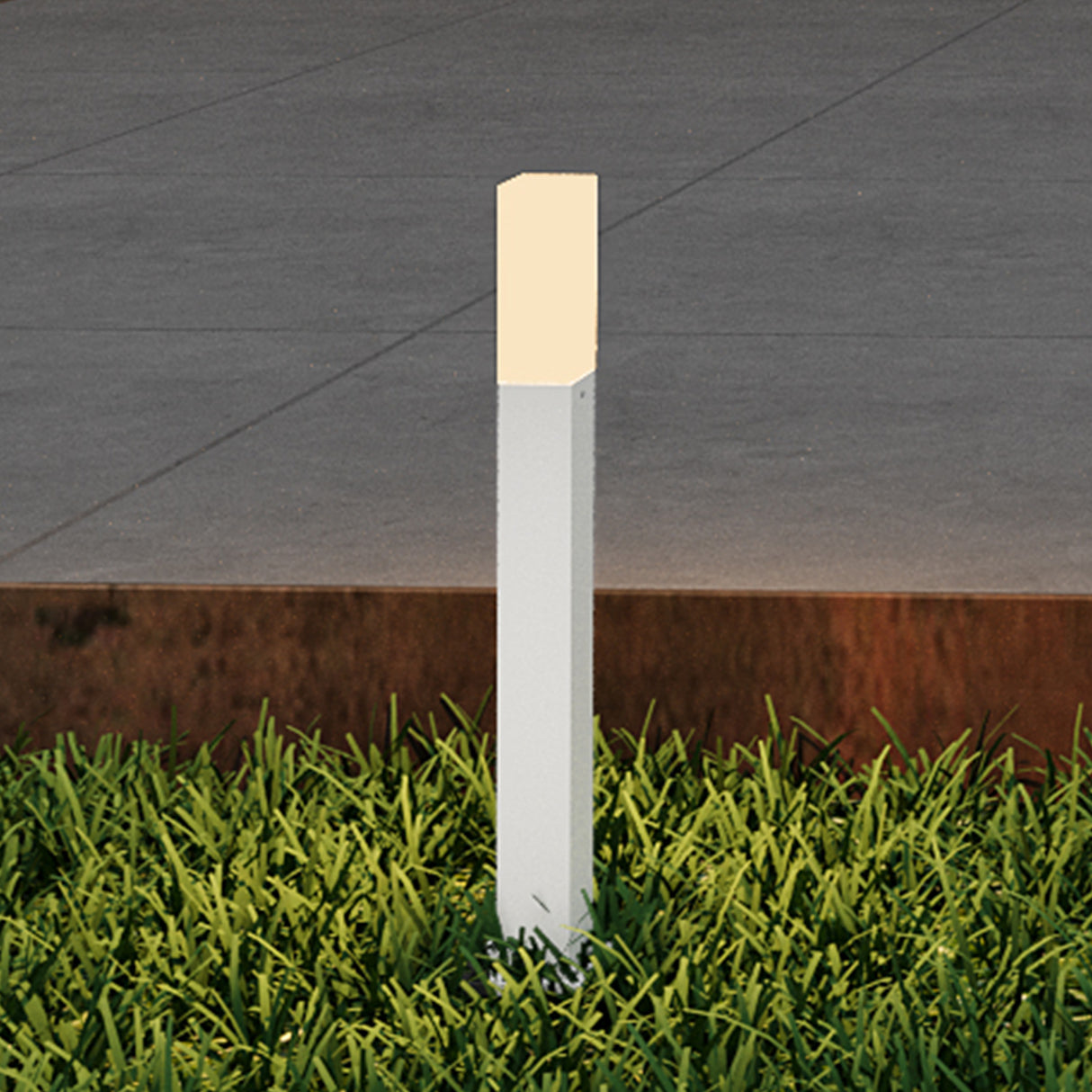 éclairage extérieur glasvilla IP65 éclairage de chemin extérieur | Borne lumineuse pour jardin, lampadaire 3000K, lampe de jardin | Lampadaire d'extérieur 3W Deus Lumina 
