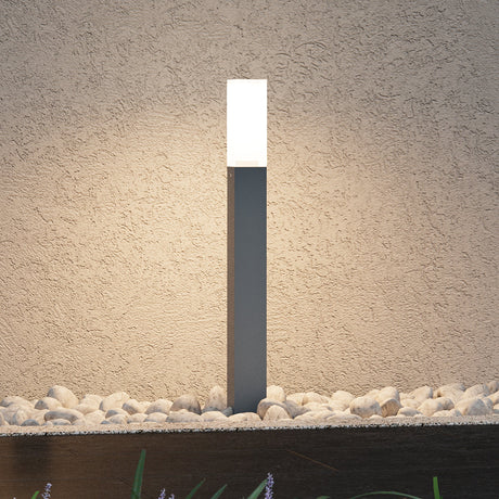 éclairage extérieur glasvilla IP65 éclairage de chemin extérieur | Borne lumineuse pour jardin, lampadaire 3000K, lampe de jardin | Lampadaire d'extérieur 3W Deus Lumina 