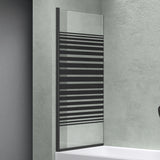 glasvilla Duschwand für Badewanne Badewannenwand Sicherheitsglas mit NANO-Versiegelung Badewannentrennwand Badewannenaufsatz 80x140cm Cortona201