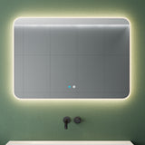 glasvilla Specchio da Bagno Appeso Specchio a LED con Interruttore Touch Specchio da Parete per Il Trucco Anti-Appannamento