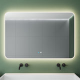 glasvilla Specchio da Bagno Appeso Specchio a LED con Interruttore Touch Specchio da Parete per Il Trucco Anti-Appannamento