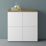 Commode de rangement à 4 portes, buffet, meuble polyvalent, meuble de rangement Glasvilla Schrank04