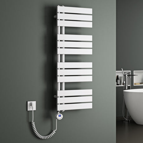radiateur de salle de bain glasvilla branchement latéral électrique radiateur sèche-serviettes sèche-serviettes chauffage de salle de bain FN avec résistance 02