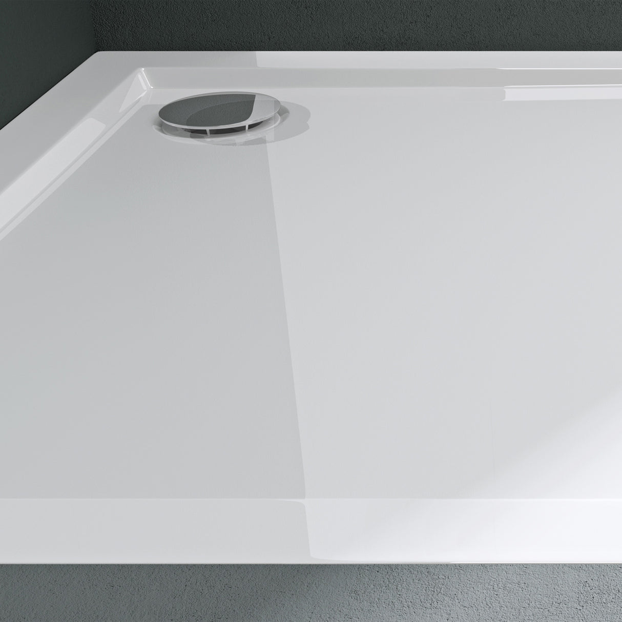 Receveur de douche carré en acrylique de haute qualité, modèle Faro