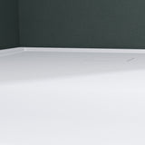 Receveur de douche Glasvilla en fonte minérale, receveur de douche ultra-plat antidérapant Geoma08