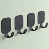 glasvilla Patères 4 pièces, crochets porte-manteau sans perçage en alliage d'aluminium, crochets muraux Stalo-15