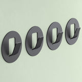 glasvilla Patères murales 4 pièces en alliage d'aluminium Patère de porte-manteau Crochets de porte-manteau Stalo-16