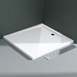 Receveur de douche Glasvilla en acrylique de haute qualité, rectangulaire, carré, Xetro04