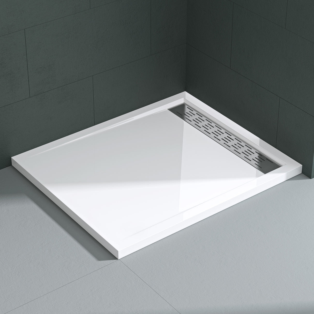 Receveur de douche Glasvilla en acrylique de haute qualité, rectangulaire, carré, Xetro04