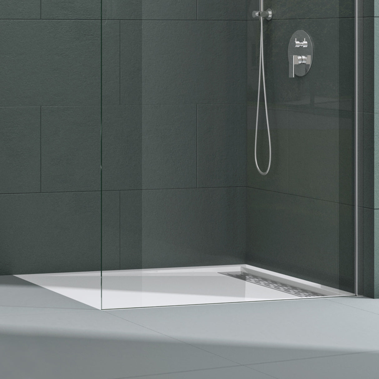 Receveur de douche Glasvilla en acrylique de haute qualité, rectangulaire, carré, Xetro04
