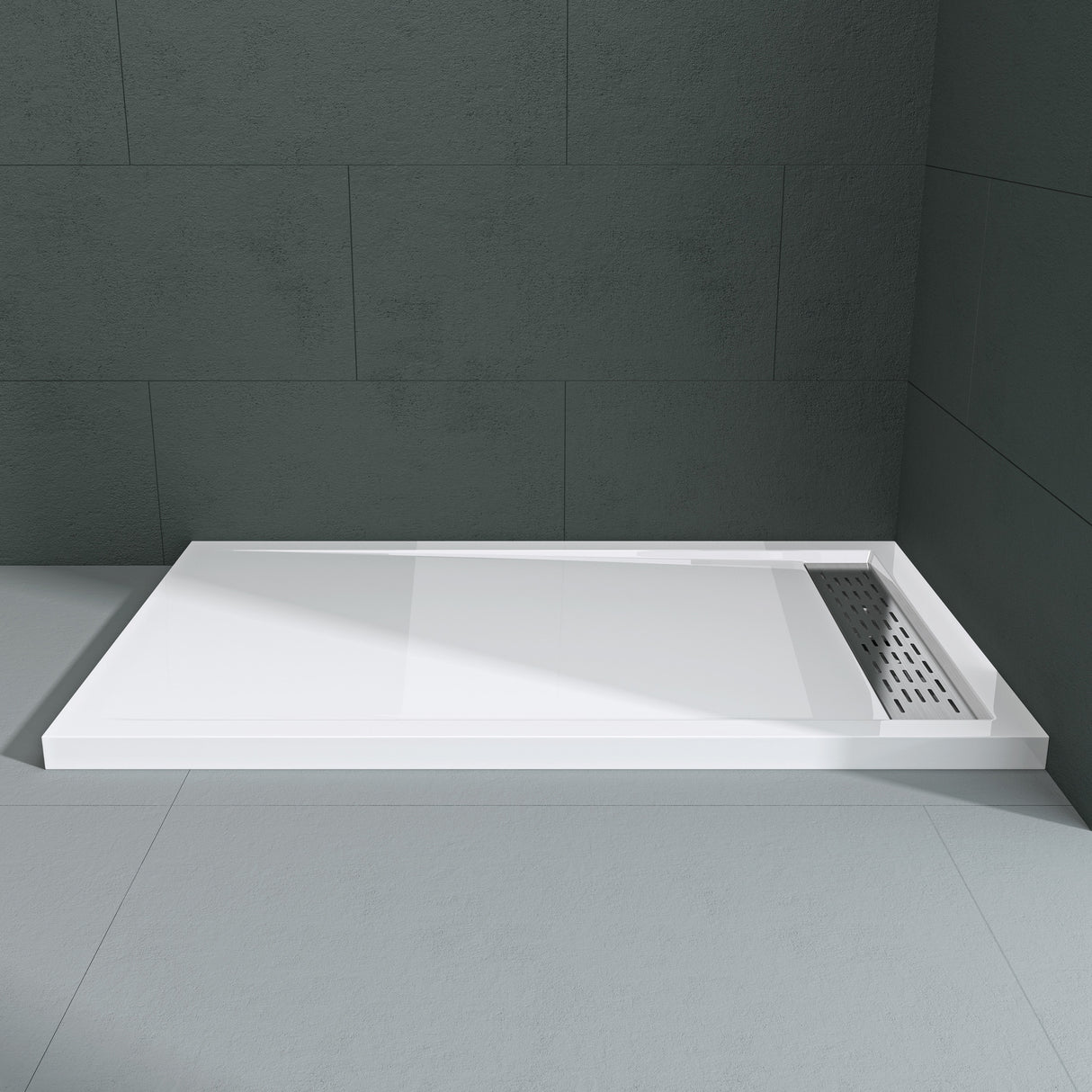 Receveur de douche Glasvilla en acrylique de haute qualité, rectangulaire, carré, Xetro04