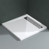 Receveur de douche Glasvilla en acrylique de haute qualité, rectangulaire, carré, Xetro04