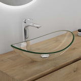 lavabo Glasvilla en verre, vasque à poser, lavabo ovale