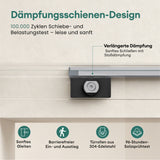 glasvilla Glasschiebetür komplettset Zimmertür Matt Schwarz 8mm ESG-Sicherheitsglas, Schiebetür Glas schwarz gebürstet mit Laufschiene aus Aluminium Muranino-001