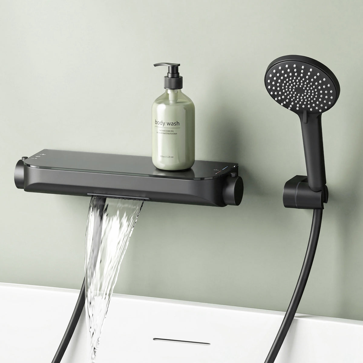 glasvilla Soffione Doccia con 4 Modalità, Doccino per Doccia in Ottone con Tubo Flessibile da 1.5m, Telefono Doccia Universale Facile da Installare Duschsystem8