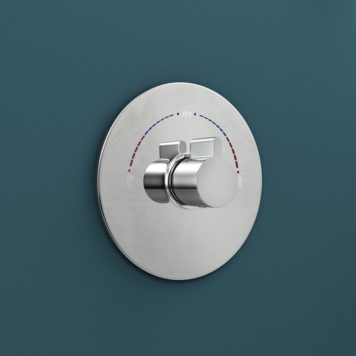 Glasvilla Douche à effet pluie à économie d'eau Système de douche bien-être Pommeau de douche Ø40cm Ensemble de douche avec douchette à main et mitigeur monocommande Système de douche3