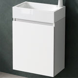 glasvilla Ensemble de Meubles de Salle de Bain avec Lavabo Blanc et Meuble Sous-Vasque LTH 46x26x63 cm Pisa02
