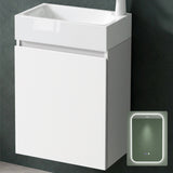 glasvilla Ensemble de Meubles de Salle de Bain avec Lavabo Blanc et Meuble Sous-Vasque LTH 46x26x63 cm Pisa02
