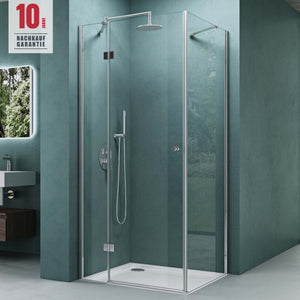 glasvilla Cabine de Douche en Verre de Sécurité 6mm avec Revêtement NANO Facile à Nettoyer Paroi de Douche Cloison de Douche R05K