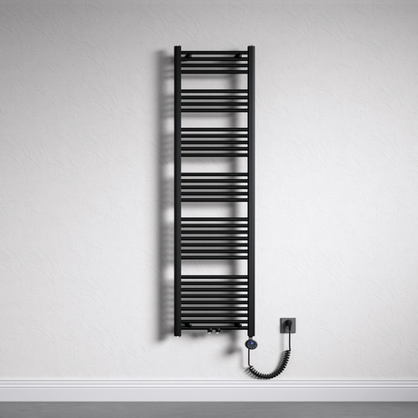 Radiateur de salle de bain Glasvilla Sèche-serviettes électrique pour électricité, raccordement latéral, radiateur tubulaire chauffage salle de bain RHE avec élément chauffant 02