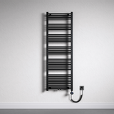Radiateur de salle de bain Glasvilla Sèche-serviettes électrique pour électricité, raccordement latéral, radiateur tubulaire chauffage salle de bain RHE avec élément chauffant 02