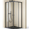 glasvilla Cabine de Douche en Quart de Cercle avec 2 Portes Coulissantes en Verre de Sécurité ESG Nano-Revêtement Ravenna32K