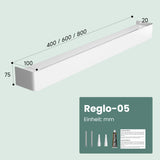 glasvilla Duschablage zum Bohren oder Kleben, Duschregal mit Haken, Badablage zur Wandmontage, Badezimmer Organizer Reglo-05