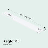 glasvolla Duschablage zum Bohren oder Kleben Duschregal Badablage aus Aluminium Badezimmerablage zur Wandmontage Badezimmer Organizer Reglo-06