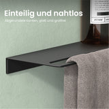 glasvolla Duschablage zum Bohren oder Kleben Duschregal Badablage aus Aluminium Badezimmerablage zur Wandmontage Badezimmer Organizer Reglo-06