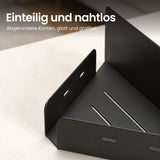 glasvilla Étagère de douche à percer ou à coller, Étagère d'angle pour douche, Étagère murale de salle de bain pour le bain et la cuisine, Reglo-07