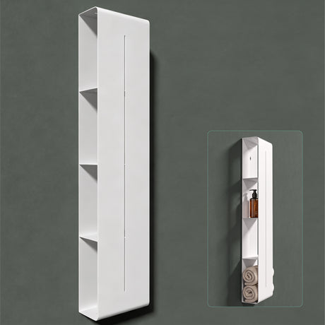 Glasvilla Duschregal mit 4 Ablagen, Duschablage schmal, Wandregal Shampoo Halterung für Dusche, Badezimmer Organizer  Reglo-16