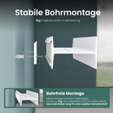 glasvolla Duschablage zum Bohren oder Kleben Duschregal Badablage 40cm Badezimmerablage zur Wandmontage Badezimmer Organizer Reglo-03