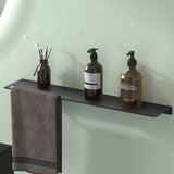 glasvolla Duschablage zum Bohren oder Kleben Duschregal Badablage aus Aluminium Badezimmerablage zur Wandmontage Badezimmer Organizer Reglo-06