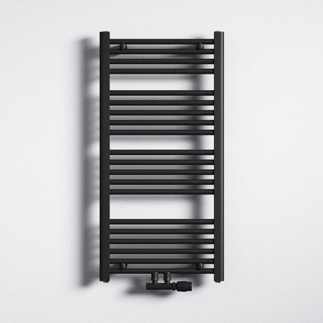 radiateur de salle de bain design glasvilla raccordement latéral et raccordement central sèche-serviettes radiateur tubulaire chauffage de salle de bain RHE