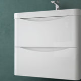 Ensemble de meubles de salle de bain Glasvilla avec meuble sous-vasque et tiroirs à fermeture amortie, lavabo inclus 60 cm Smile