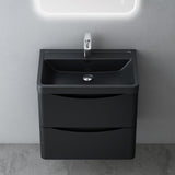Ensemble de meubles de salle de bain Glasvilla avec meuble sous-vasque et tiroirs à fermeture amortie, lavabo inclus 60 cm Smile