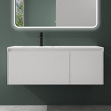 glasvilla Design Badmöbel Set Waschtisch mit Unterschrank Waschbeckenunterschrank 120cm mit Softclose Schubladen inkl. Mineralguss Waschbecken Santa
