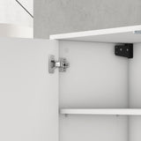 Meuble de rangement Glasvilla avec 3 portes et 2 compartiments, commode, buffet, beaucoup d'espace de rangement pour le salon Schrank02
