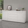 Buffet de rangement Glasvilla LTH : 167x36x70 cm avec 2 armoires et 4 tiroirs commode armoire polyvalente meuble cabinet03