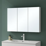 Armoire de toilette avec portes miroir Glasvilla, armoire de salle de bain murale, miroir de salle de bain, armoire miroir-02