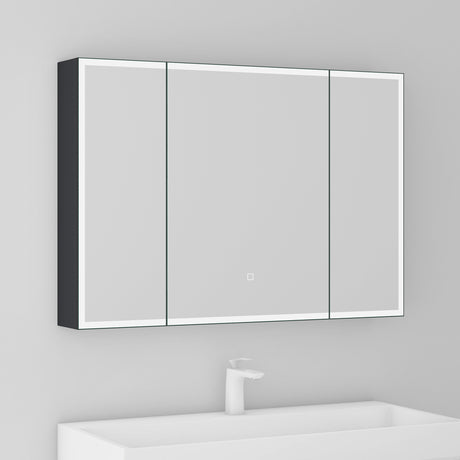 Glasvilla armoire de toilette avec éclairage LED armoire de toilette armoire murale miroir de salle de bain armoire miroir-04