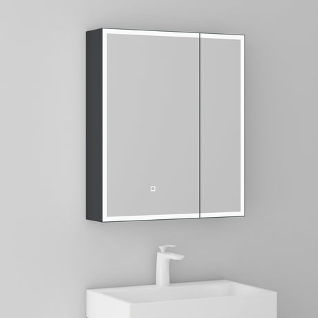 Glasvilla armoire de toilette avec éclairage LED armoire de toilette armoire murale miroir de salle de bain armoire miroir-04