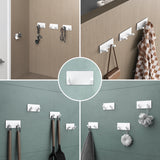 glasvilla Appendiabiti da Parete, Attaccapanni da Muro in Acciaio Inossidabile per Camera da Letto, Ingresso, Cucina, Stalo-04+05