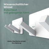 glasvilla Appendiabiti da Parete, Attaccapanni da Muro in Acciaio Inossidabile per Camera da Letto, Ingresso, Cucina, Stalo-04+05