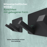 glasvilla Appendiabiti da Parete, Attaccapanni da Muro in Acciaio Inossidabile per Camera da Letto, Ingresso, Cucina, Stalo-04+05