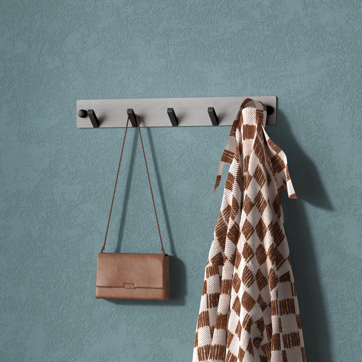 glasvilla Appendiabiti da Parete, Attaccapanni da Muro in Acciaio Inossidabile per Camera da Letto, Ingresso, Cucina, Stalo-04+05