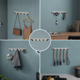 glasvilla Appendiabiti da Parete, Attaccapanni da Muro in Acciaio Inossidabile per Camera da Letto, Ingresso, Cucina, Stalo-04+05