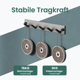 glasvilla Appendiabiti da Parete, Attaccapanni da Muro in Acciaio Inossidabile per Camera da Letto, Ingresso, Cucina, Stalo-04+05