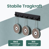 glasvilla Appendiabiti da Parete, Attaccapanni da Muro in Acciaio Inossidabile per Camera da Letto, Ingresso, Cucina, Stalo-04+05